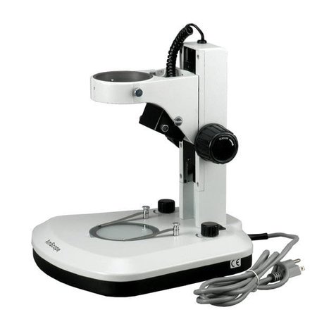 AMSCOPE New Microscope Table Rack Stand with Top & Bottom LED Lights TS130R-LED